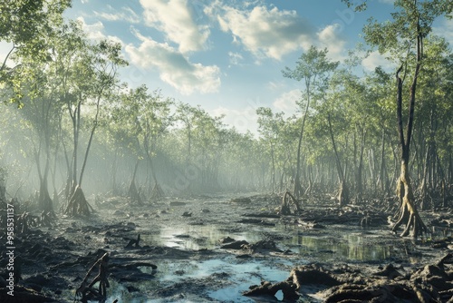 Preserve mangrove forests from destruction and pollution. photo