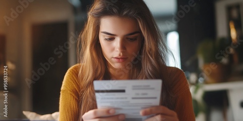 Woman Reading Mail