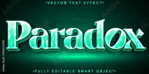 Blue Paradox Vector Fully Editable Smart Object Text Effect