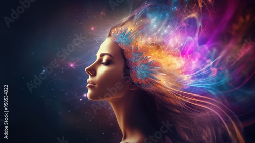 Energy woman, healing feminity