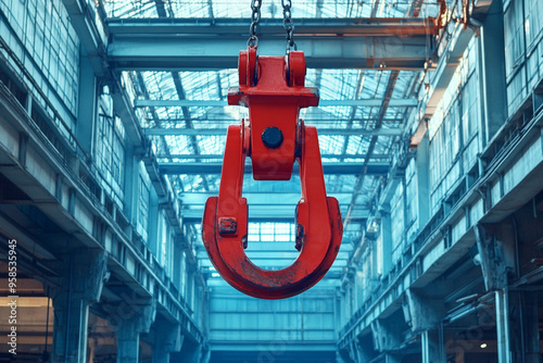 Swivel electric crane hook for overhead crane in the workshop