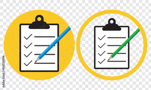 Clipboard icon. Checklist sign symbol for web site and app design. EPS 10.