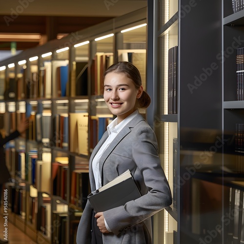 portrait of a woman in the office photo