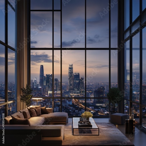 High-end luxury condominium in a metropolitan city 