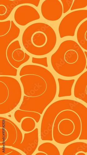 Repeated circle pattern in Orange