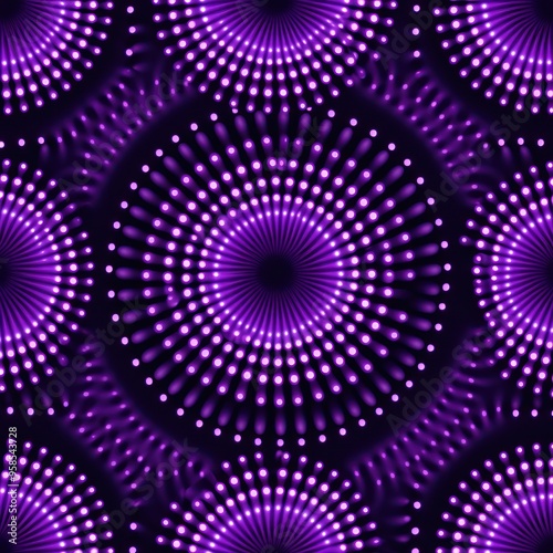 Repeated circle pattern in Purple