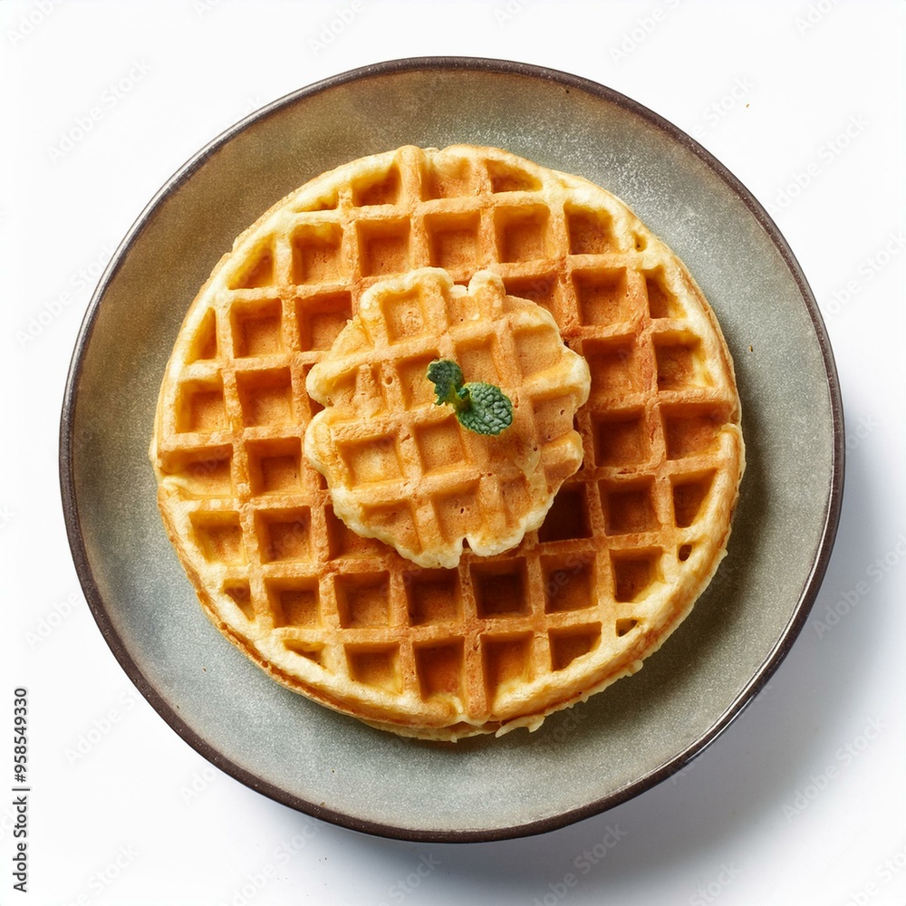 waffles with buttle isolated on transparent background waffles with buttle isolated on transparent background