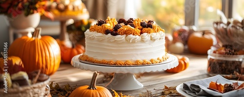 Beautifully Decorated Pumpk...