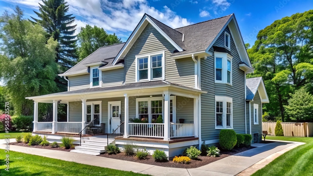 This three-bedroom home in Sturgeon Bay features modern comforts and tasteful touches in its fully renovated interior,