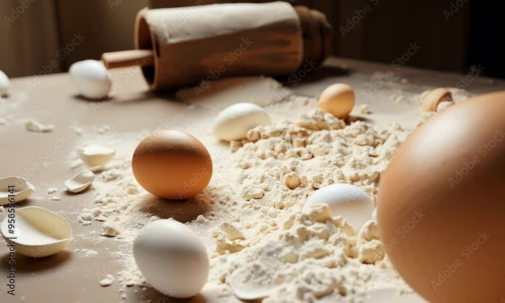 Eggs and Flour for Baking Eggs and Flour for Baking