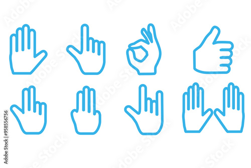 handset vector icon on background. 