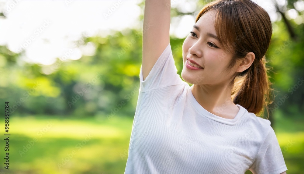 公園でストレッチをしている若いアジア人の女性。(Young Asian woman stretching in the park.)
公園でストレッチをしている若いアジア人の女性。(Young Asian woman stretching in the park.)