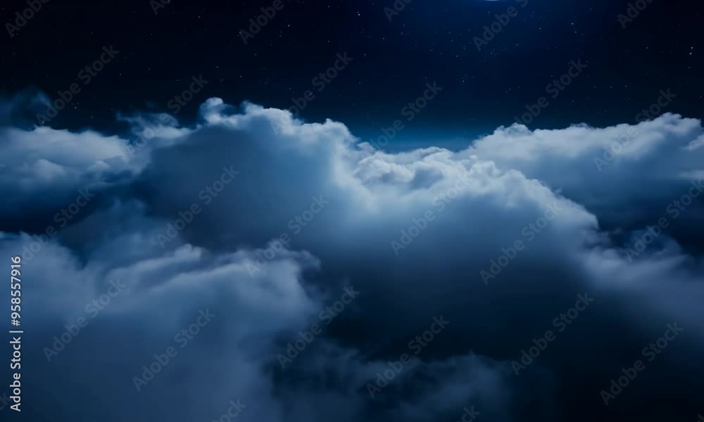 Night Sky Above Clouds Night Sky Above Clouds