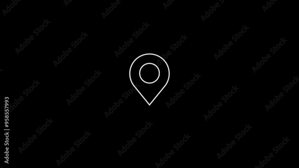 location pin thin line icon location pin thin line icon