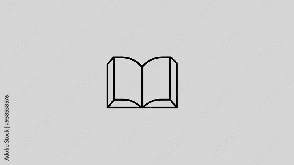 Open book icon. education book isolated - school literature, magazine illustration isolated Open book icon. education book isolated - school literature, magazine illustration isolated