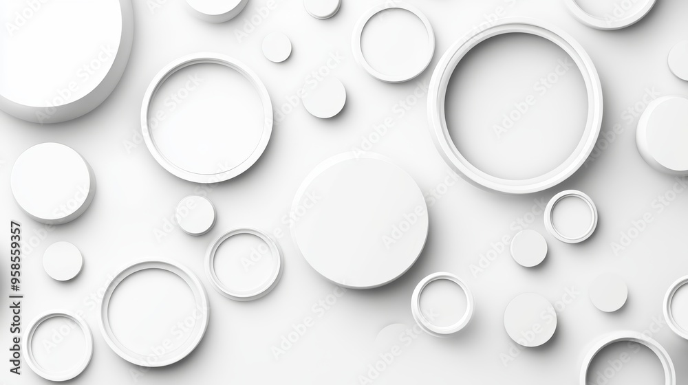Abstract art picture of twisted round swirl mechanical ball in light grey matte plastic in a swirl infinity shape Abstract art picture of twisted round swirl mechanical ball in light grey matte plastic in a swirl infinity shape