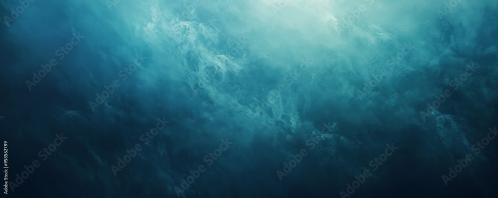 Fototapeta premium Cool grainy gradient transitioning from teal to blue, 4K hyperrealistic photo