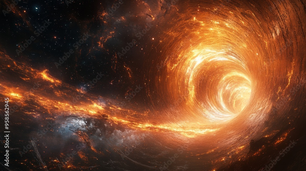 Fire Vortex in Space. Fire Vortex in Space.