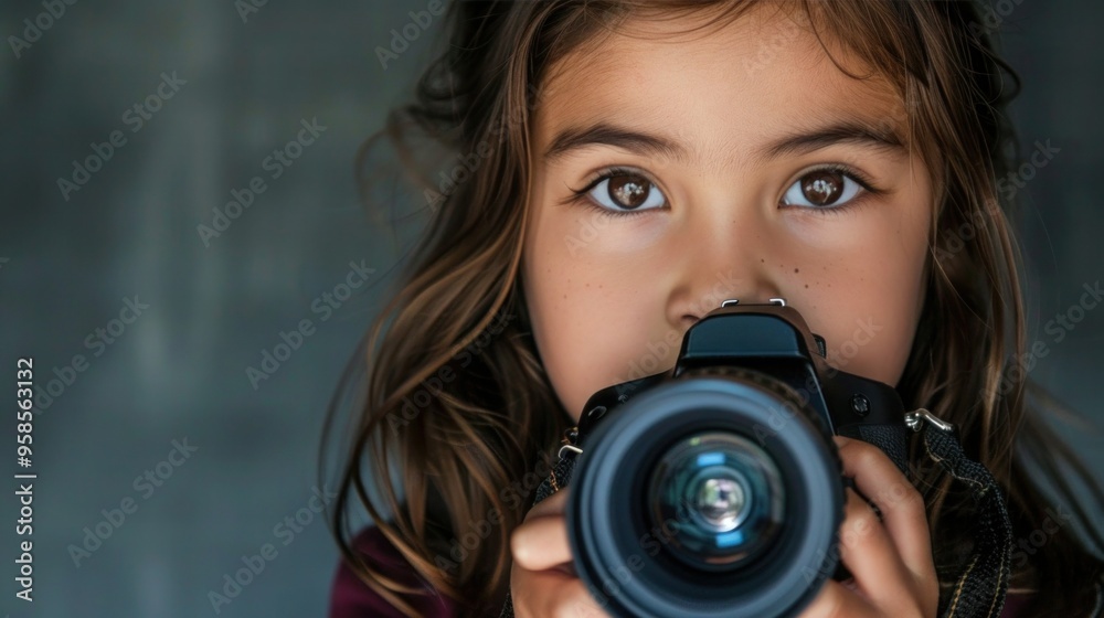 USA, California, Los Angeles, portrait of girl(4-5) holding USA, California, Los Angeles, portrait of girl(4-5) holding