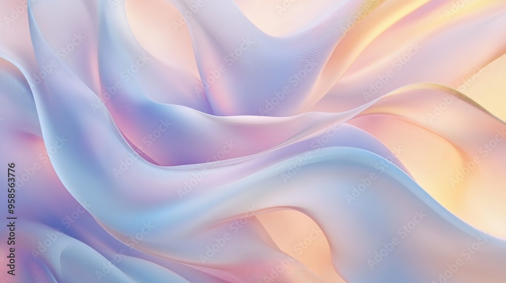 Abstract Background with Serene Smooth Lines Abstract Background with Serene Smooth Lines