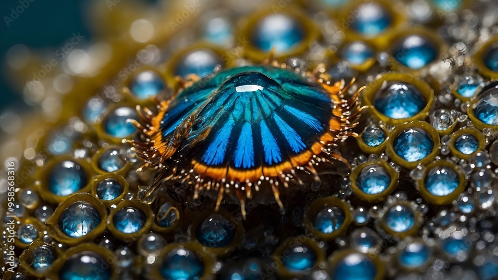 The dark depths of the ocean conceal a stunning fish with a captivating bioluminescence and grace The dark depths of the ocean conceal a stunning fish with a captivating bioluminescence and grace