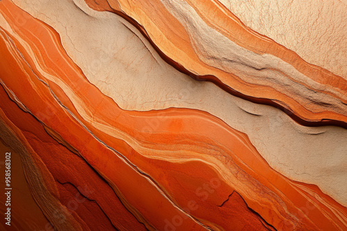 Sandstone, curves and swirls, red and orange graident. Vibrant Sandstone Canyon Textures.