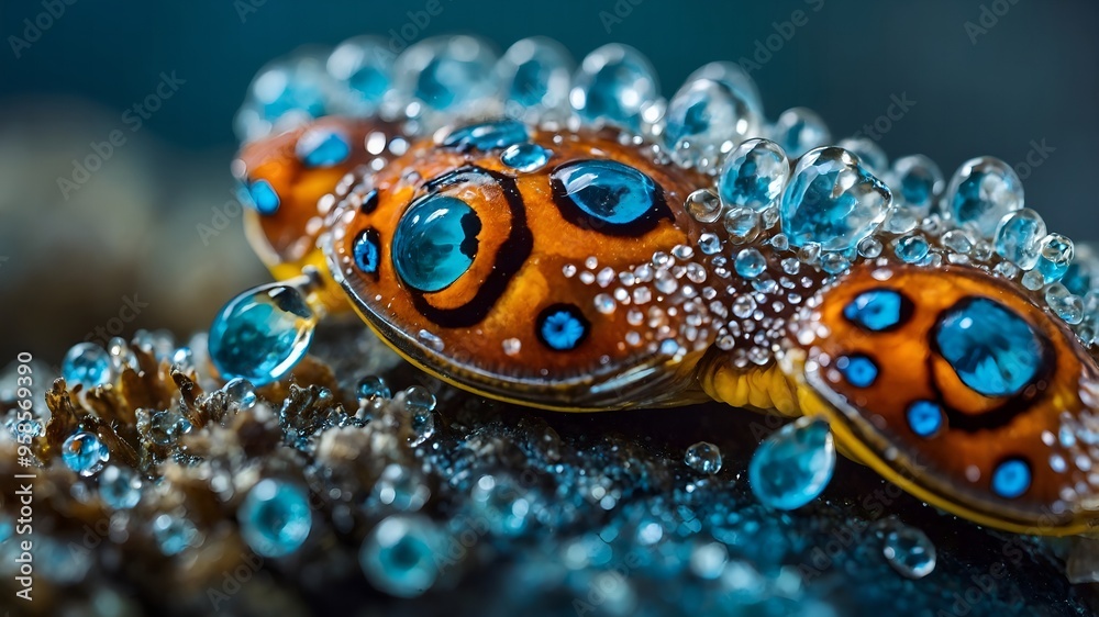 An exquisite deep-sea fish reveals its graceful and enchanting beauty through a glowing display An exquisite deep-sea fish reveals its graceful and enchanting beauty through a glowing display