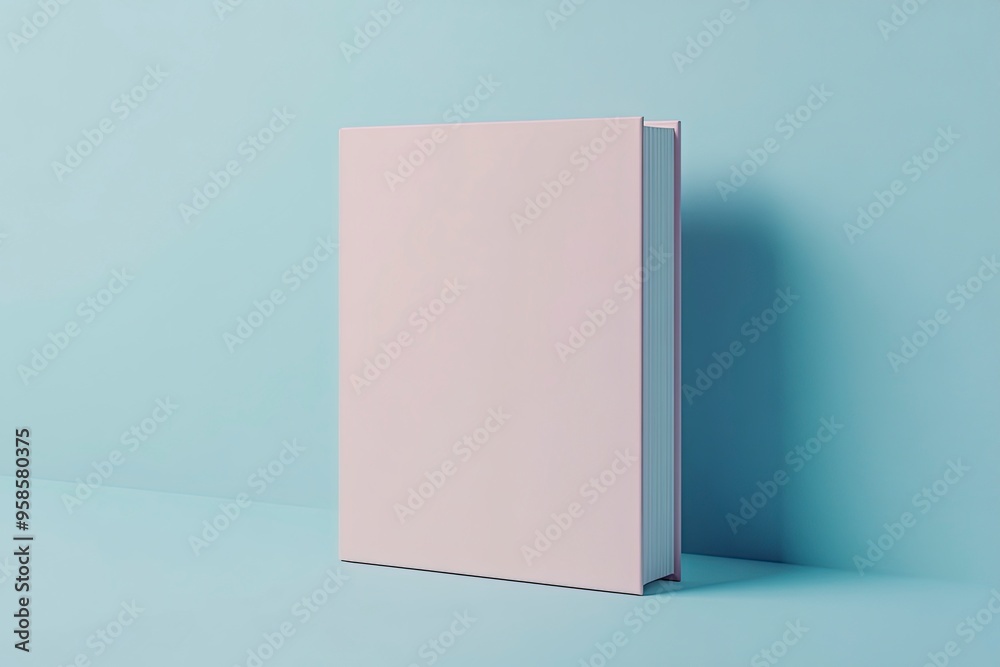 a product photo of a thick book in pastel color and a blank front and sides without images or text. a product photo of a thick book in pastel color and a blank front and sides without images or text.