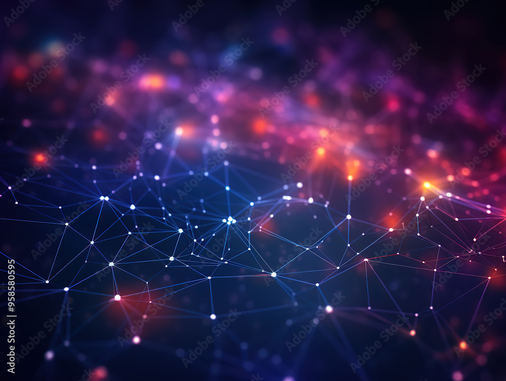 Vibrant Abstract Network Background Vibrant Abstract Network Background