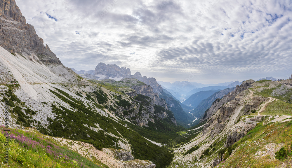 View from hiking near Tre Cime di Lavaredo - Italy View from hiking near Tre Cime di Lavaredo - Italy