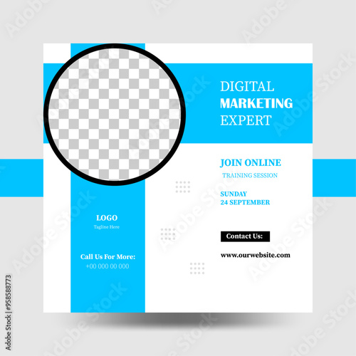 Digital marketing expert social media post design