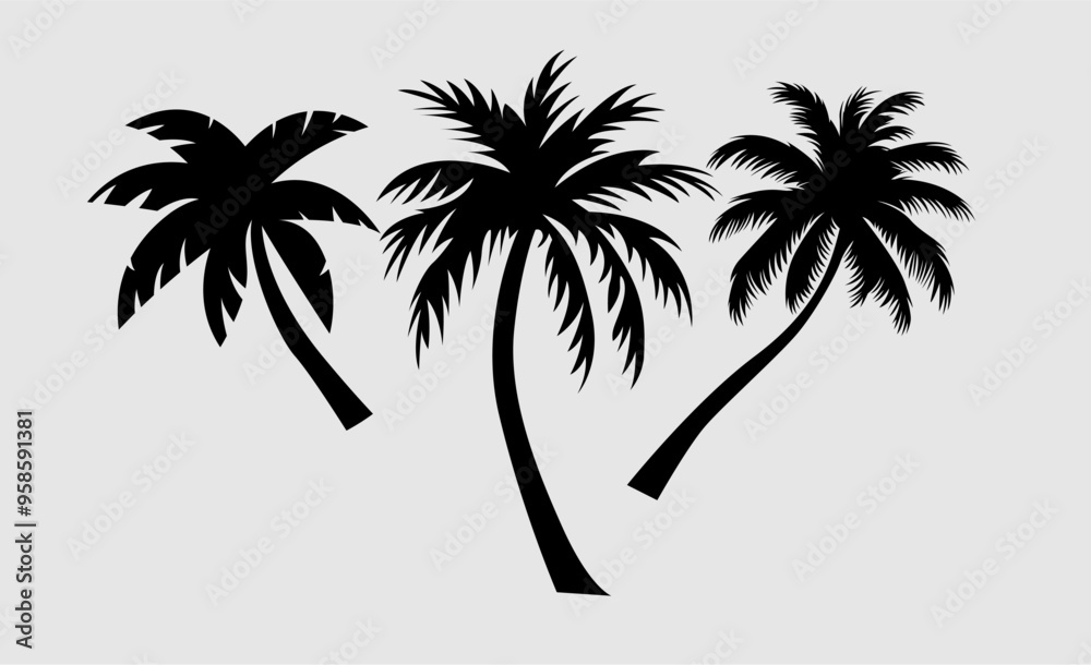 Obraz premium palm tree vector design