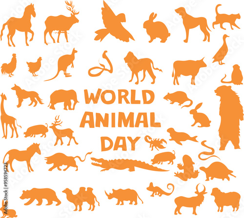 World animal day is celebrated every year on oktober.