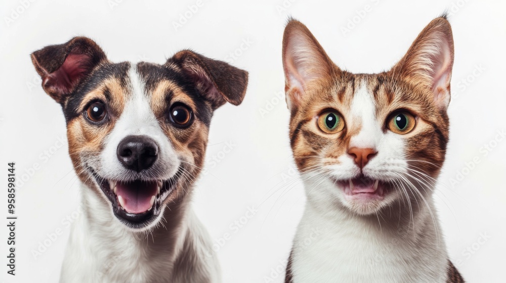 Happy Dog and Cat Companions Happy Dog and Cat Companions