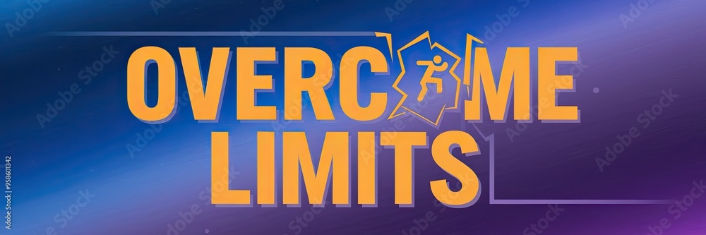 Overcome Limits: Inspiring Motivational Graphic Design Overcome Limits: Inspiring Motivational Graphic Design