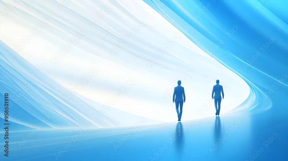 Captivating Futuristic Blue Digital Movement Captivating Futuristic Blue Digital Movement