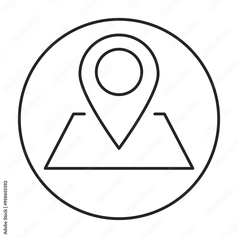 Location Map Line Icon. Contact Icon Editable Stroke Vector Illustration
Location Map Line Icon. Contact Icon Editable Stroke Vector Illustration