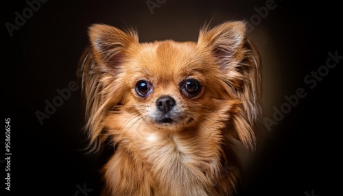 pomeranian dog portrait