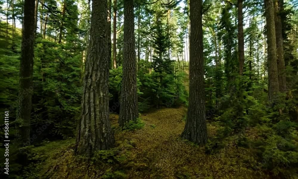 A Tranquil Forest Path A Tranquil Forest Path