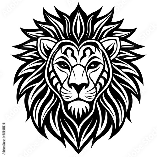 lion head with wings