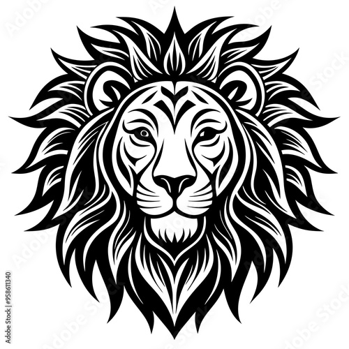 lion head illustration