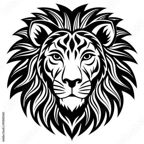 lion head illustration
