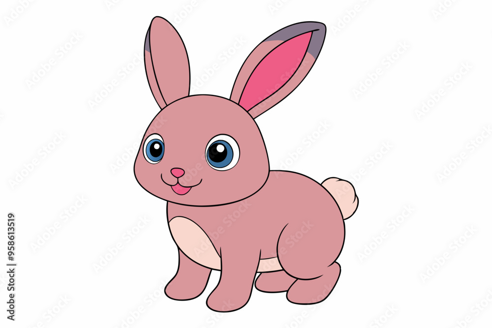 Obraz premium Rabbit cartoon isolated
