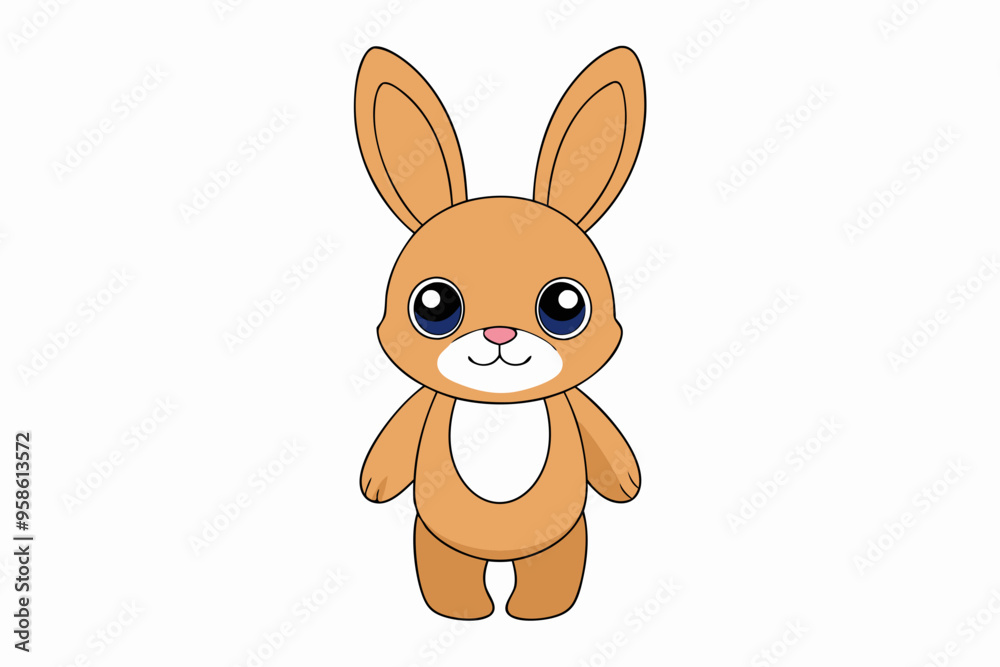 Fototapeta premium Rabbit cartoon isolated