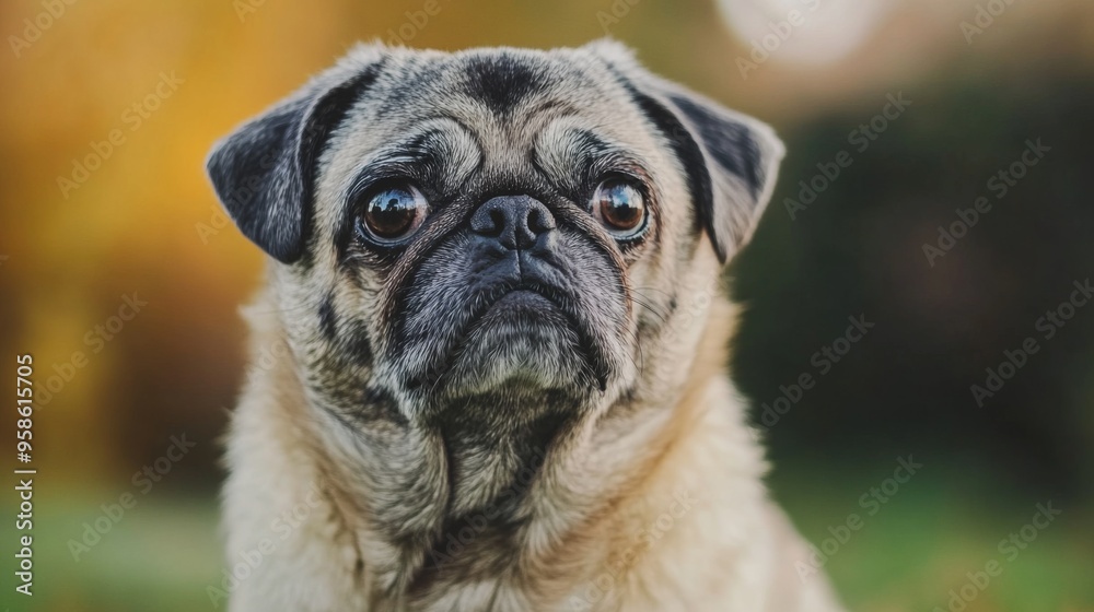 Portrait of a Pug Portrait of a Pug