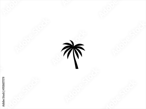 plam tree logo vector