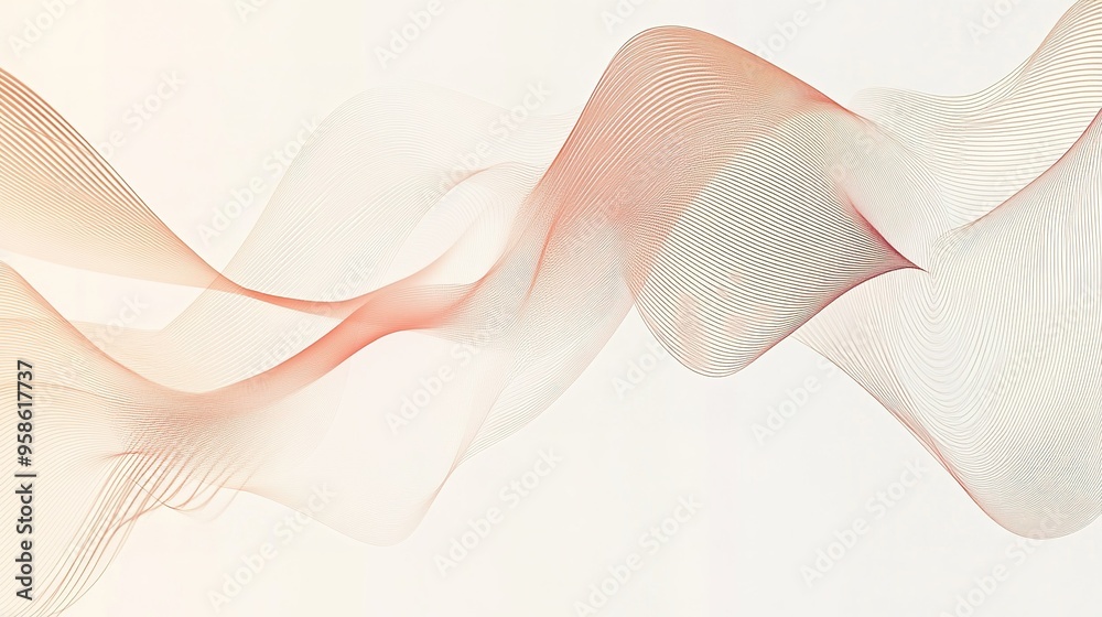 Abstract wave patterns in soft pastel colors create a serene visual experience, perfect for modern decor and design projects Abstract wave patterns in soft pastel colors create a serene visual experience, perfect for modern decor and design projects