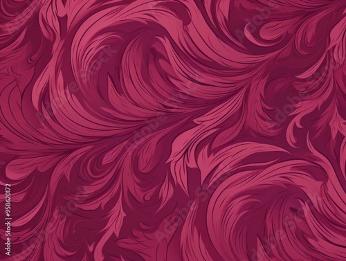 Seamless Maroon illustration style background very large blank background area in Maroon illustration style