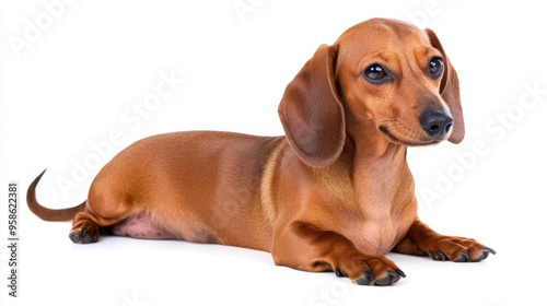 Charming Dachshund Relaxing