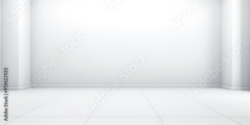 Seamless White illustration style background very large blank background area in White illustration 